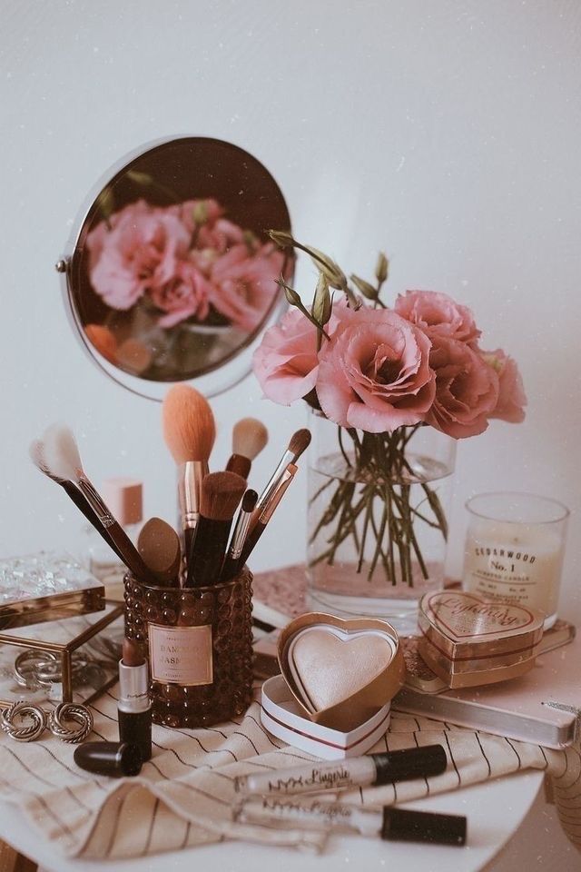 Cinematic luxury beauty studio interior